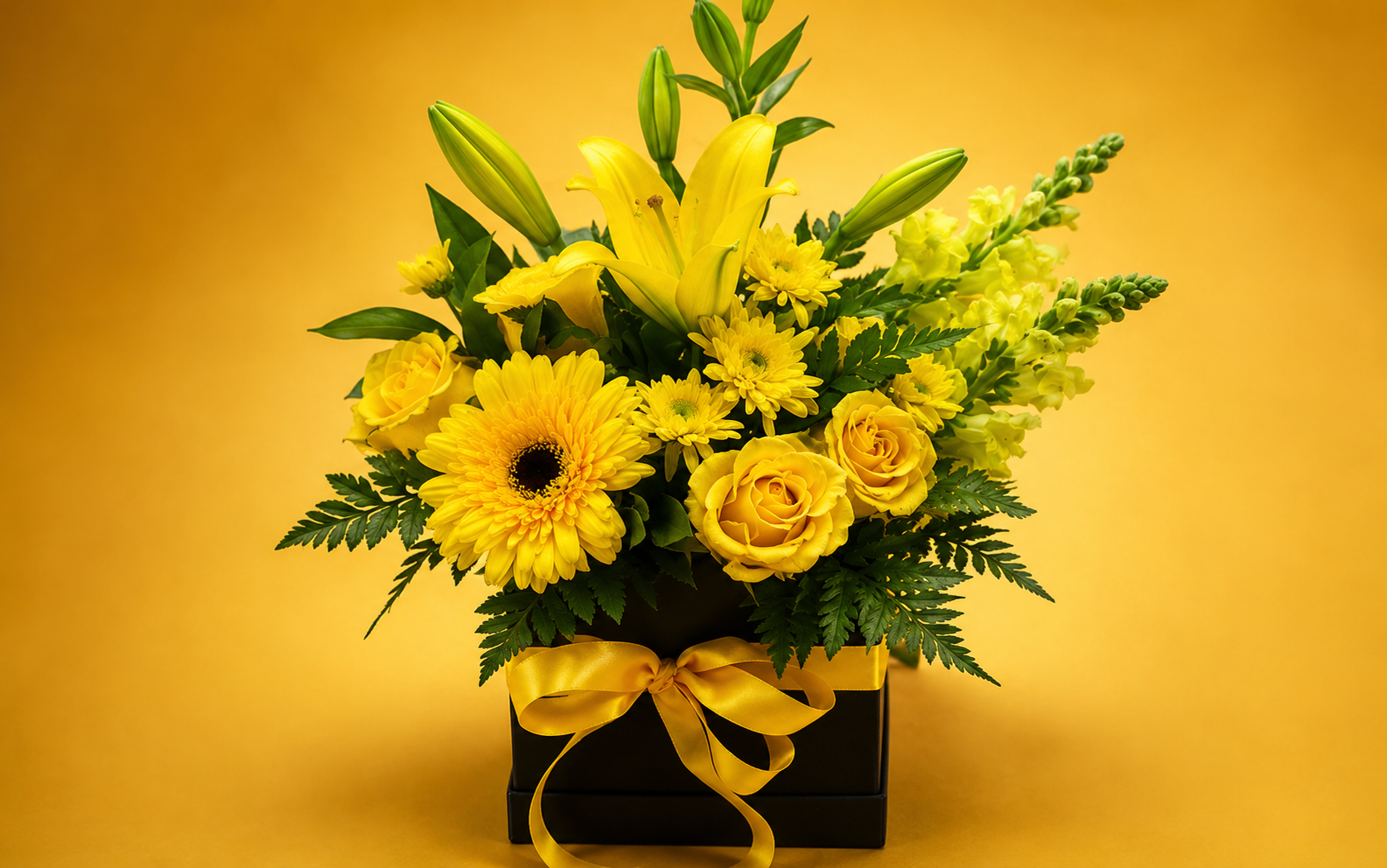 Caja de gerbera armonía