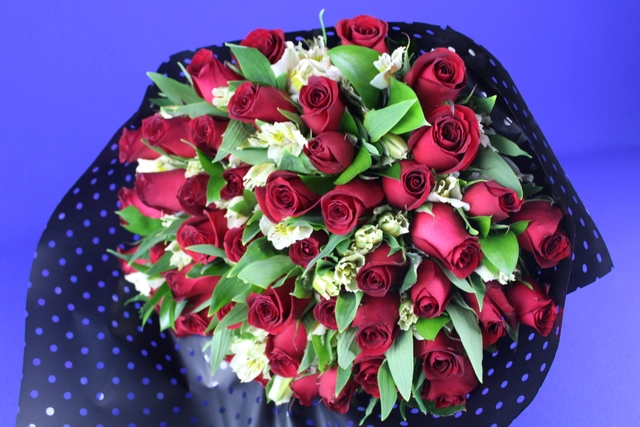 Bouquet 50 Rosas Rojas