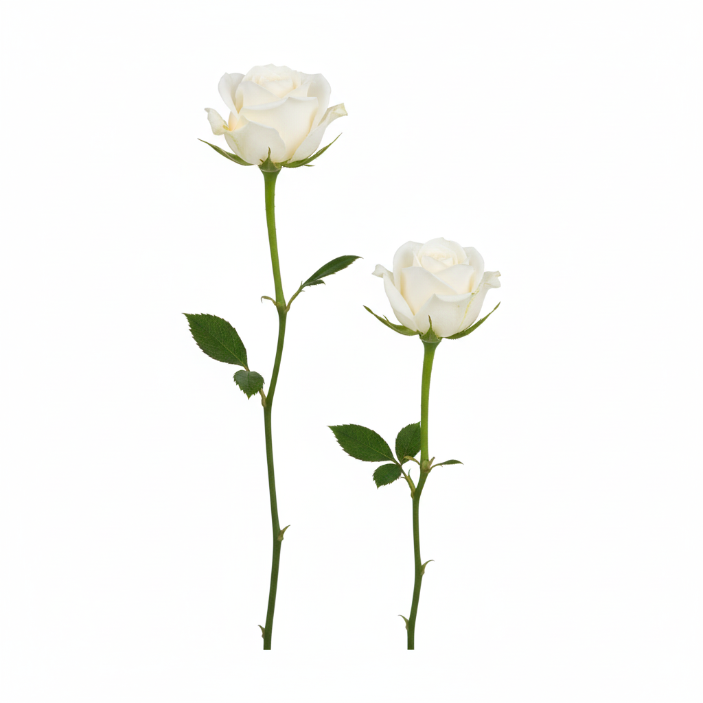 Mini rosa blanca